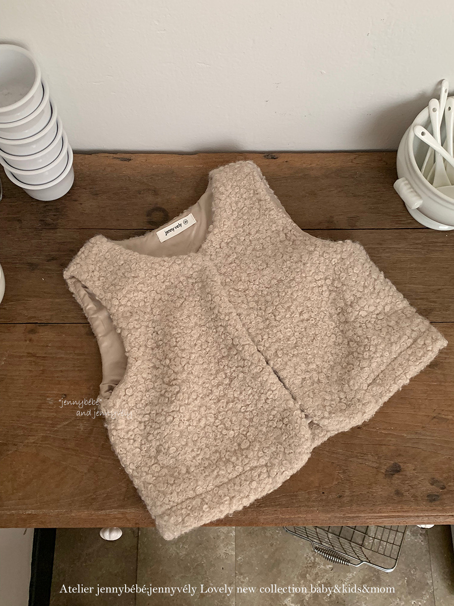 JE 398｜(73-100cm)  絨毛馬甲背心