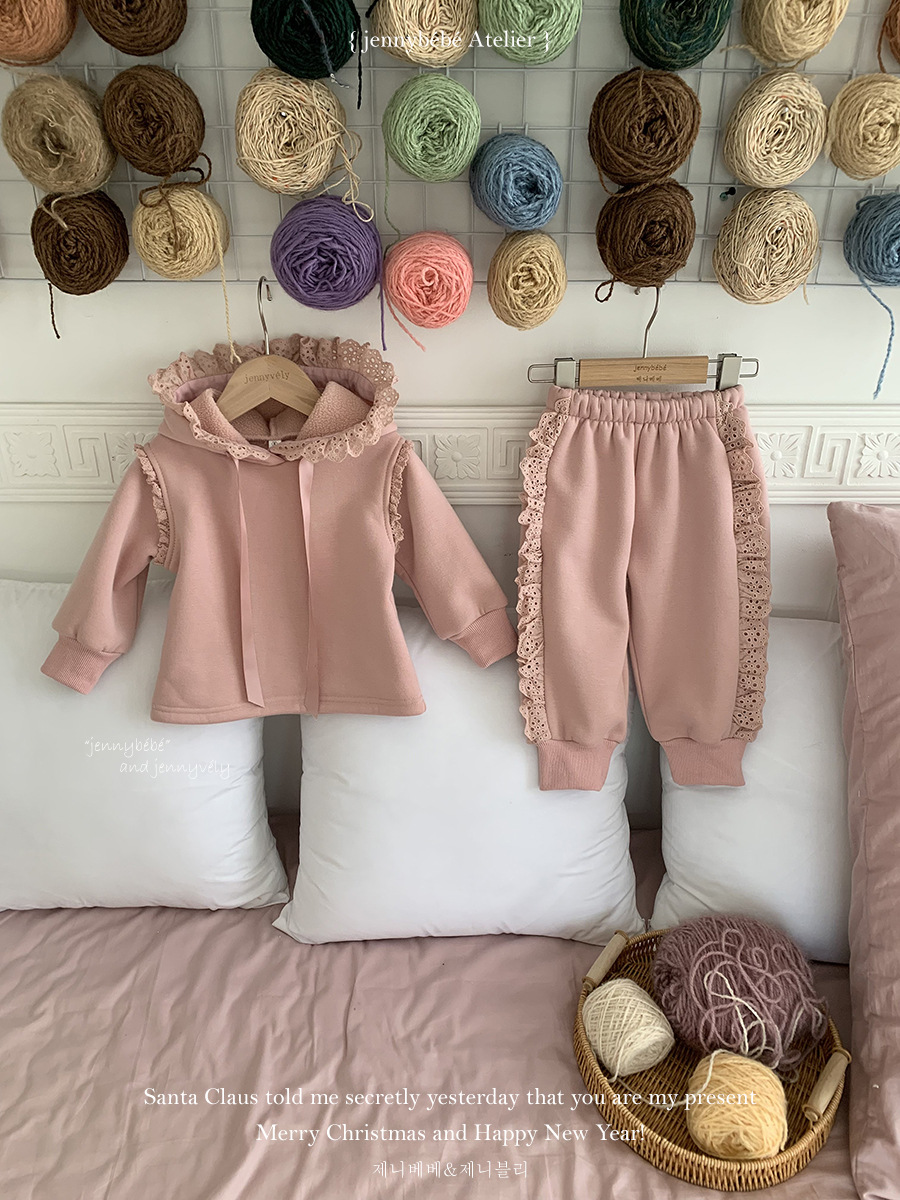 JE 407｜(73-110cm)  休閒荷葉邊套裝