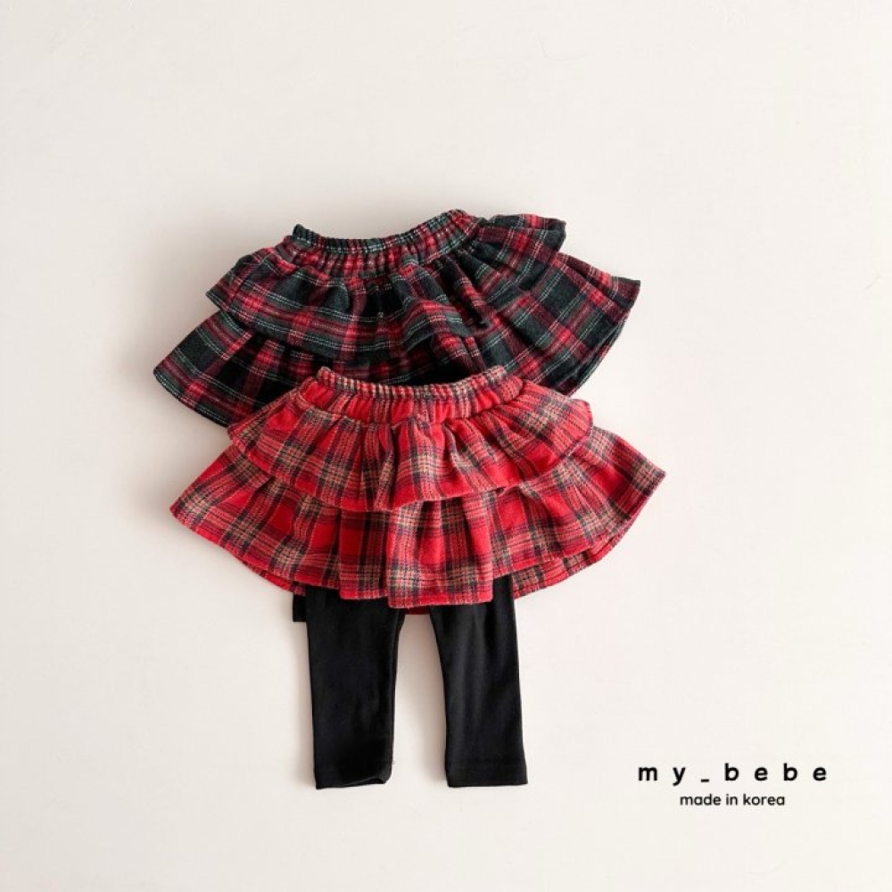 my_bebe45｜(-12m-7y)  百搭格紋褲裙