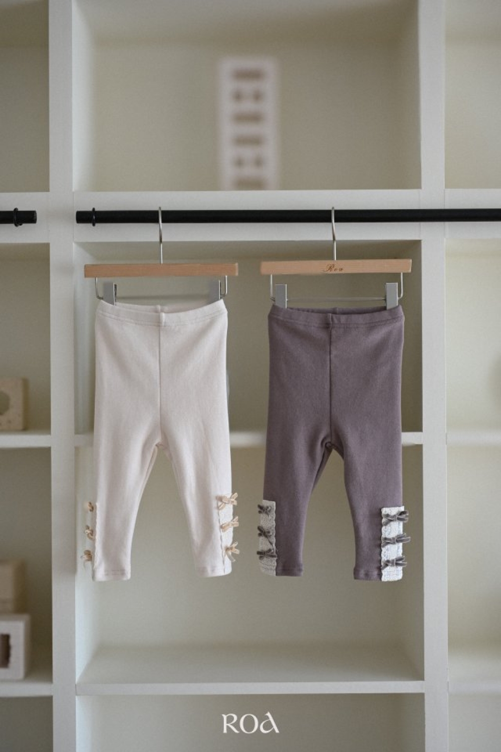 ROA21｜(80cm-120cm) 2色蝴蝶結內搭棉褲