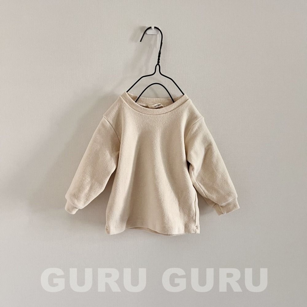 GURU GURU11｜(6m-24m) 3色簡約素面休閒上衣
