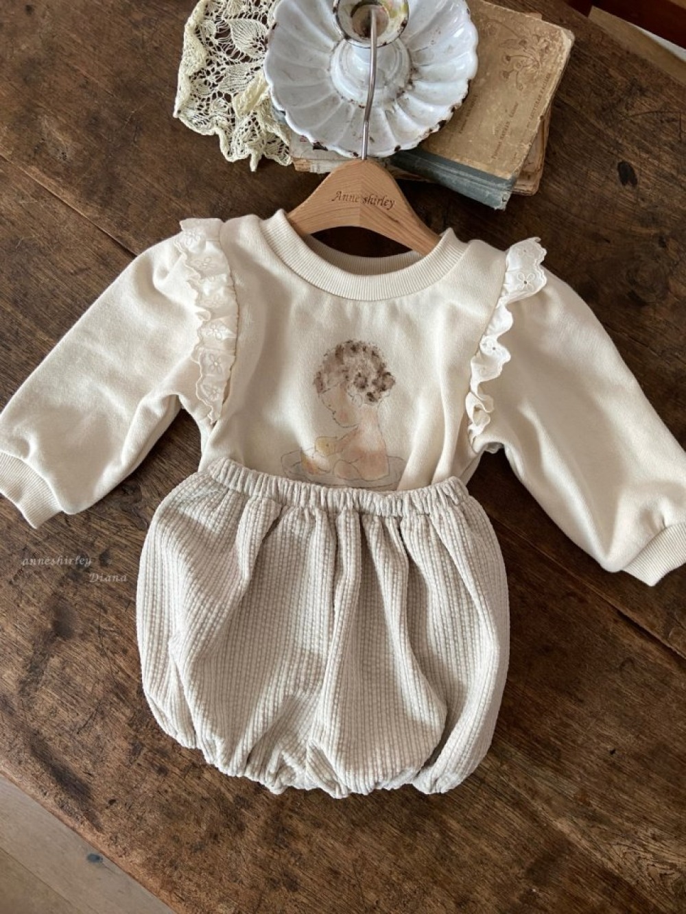 Anne Shirley20｜(3m-18m) 1色燈芯絨燈籠褲