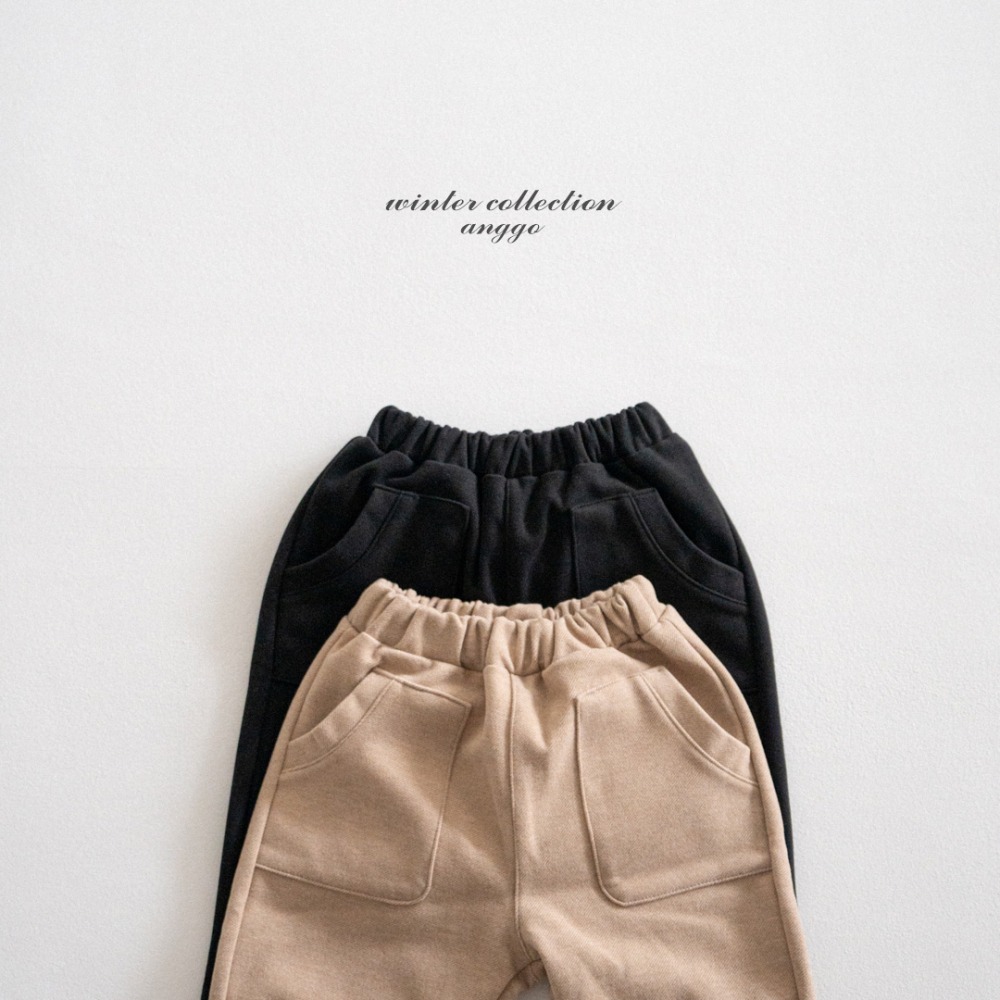 anggo21｜(75cm-120cm) 雙口袋簡約棉褲