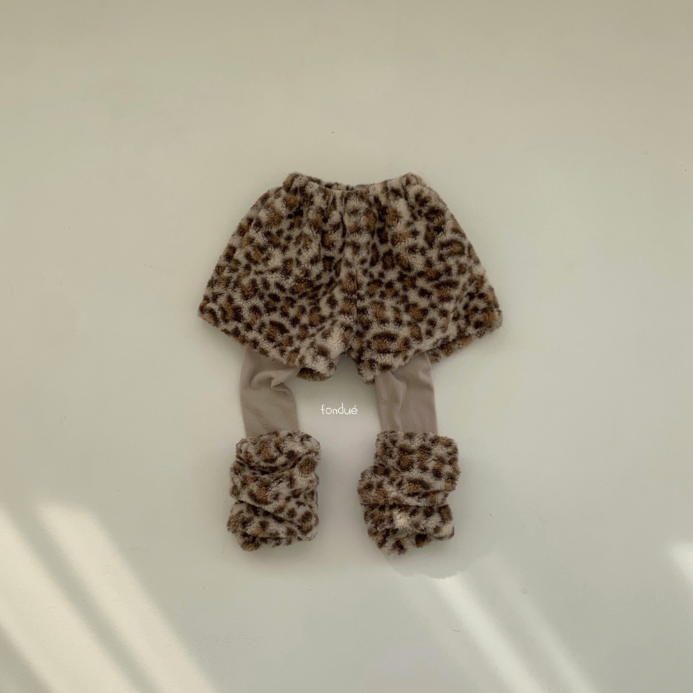 Fondue 04｜(Free)  豹紋小腿襪套