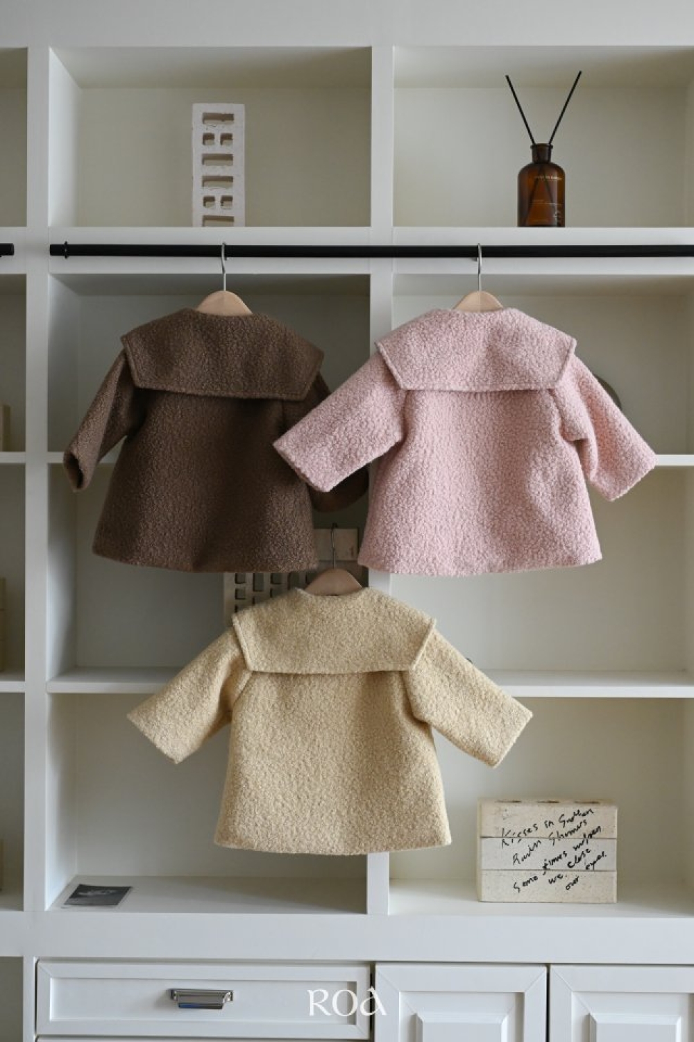 ROA03｜(80cm-120cm) 3色大翻領素色長版外套