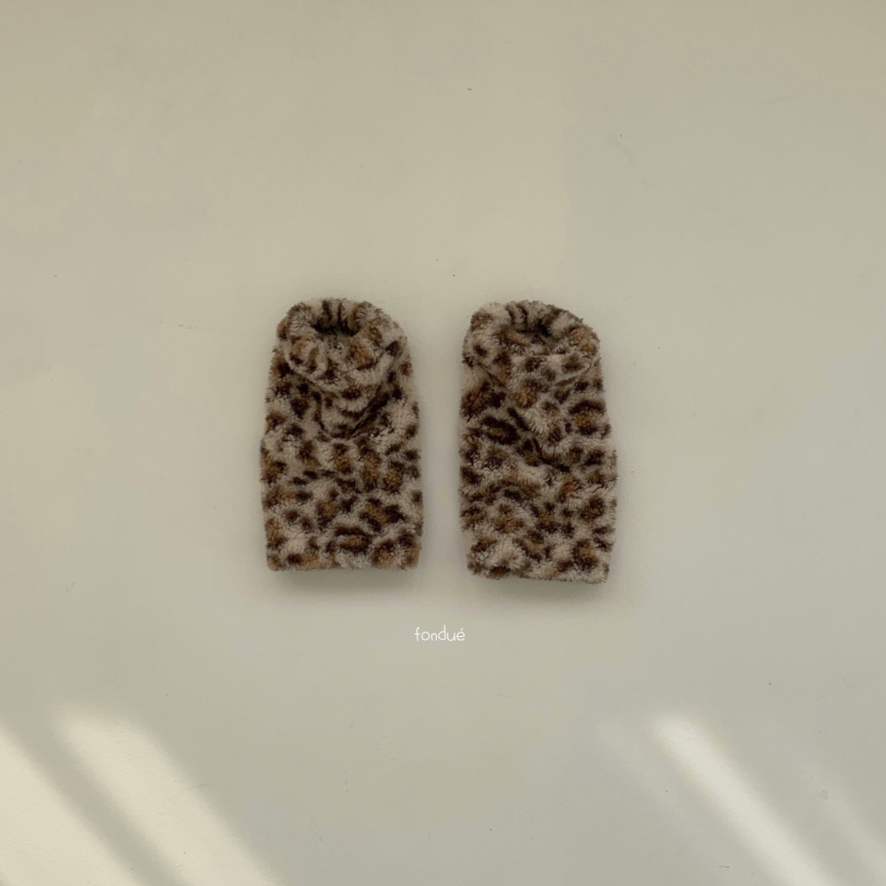Fondue 04｜(Free)  豹紋小腿襪套