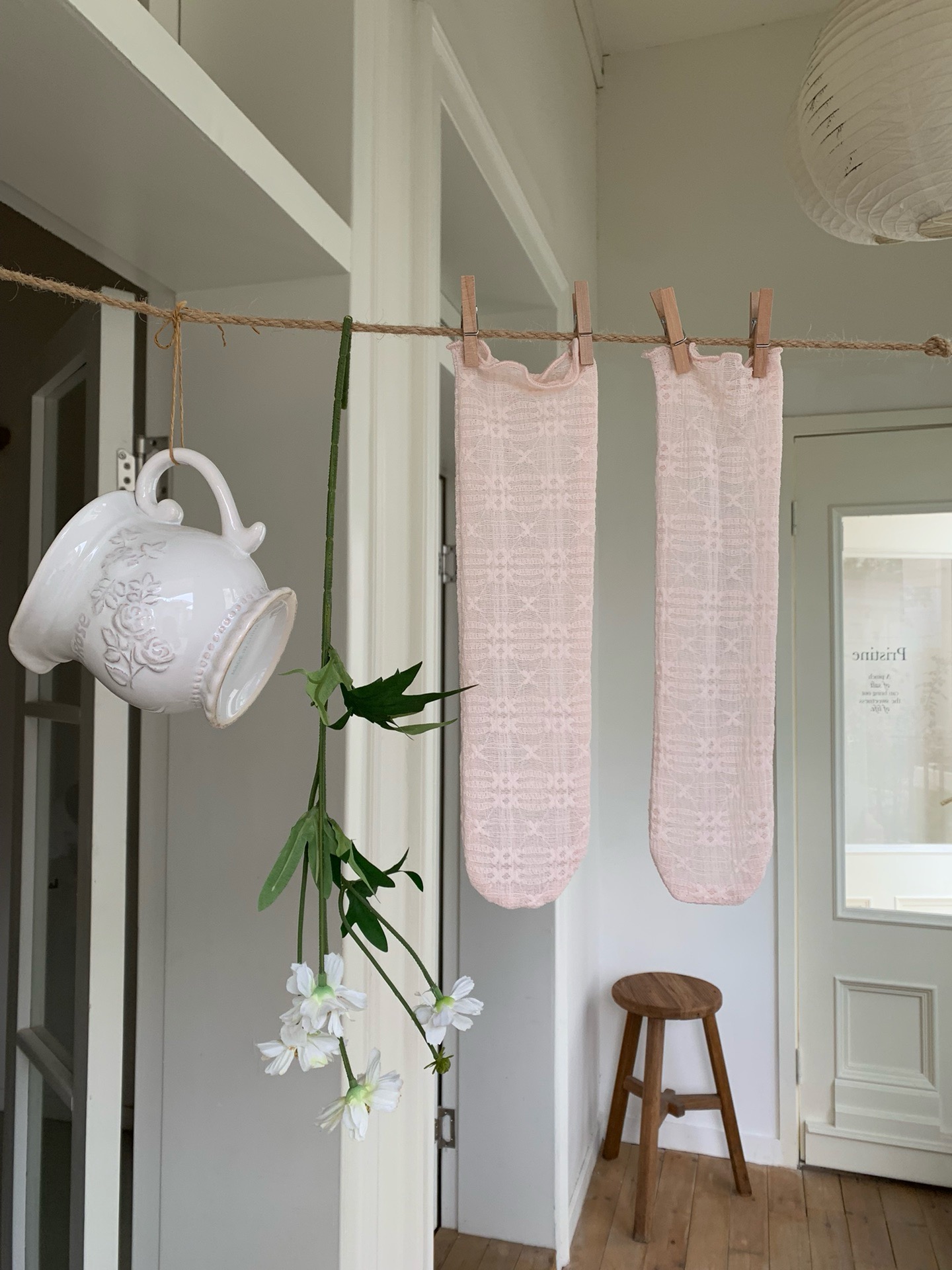 JE57｜(66-90cm) 3色 蕾絲無根襪