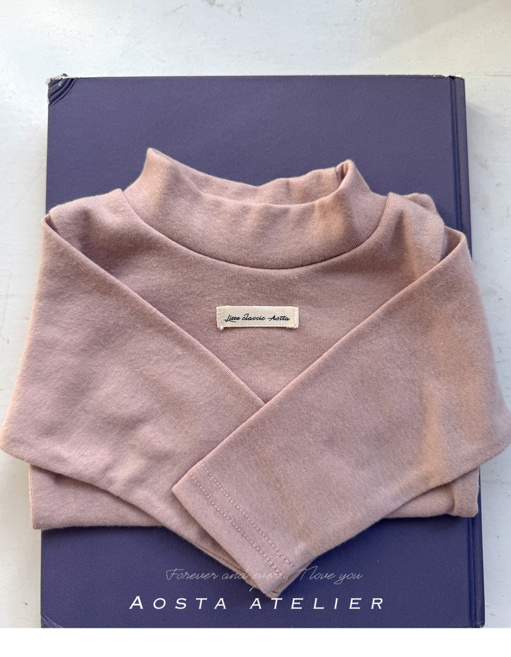 AOSTA56|(6m-5y) 小標中高領上衣5