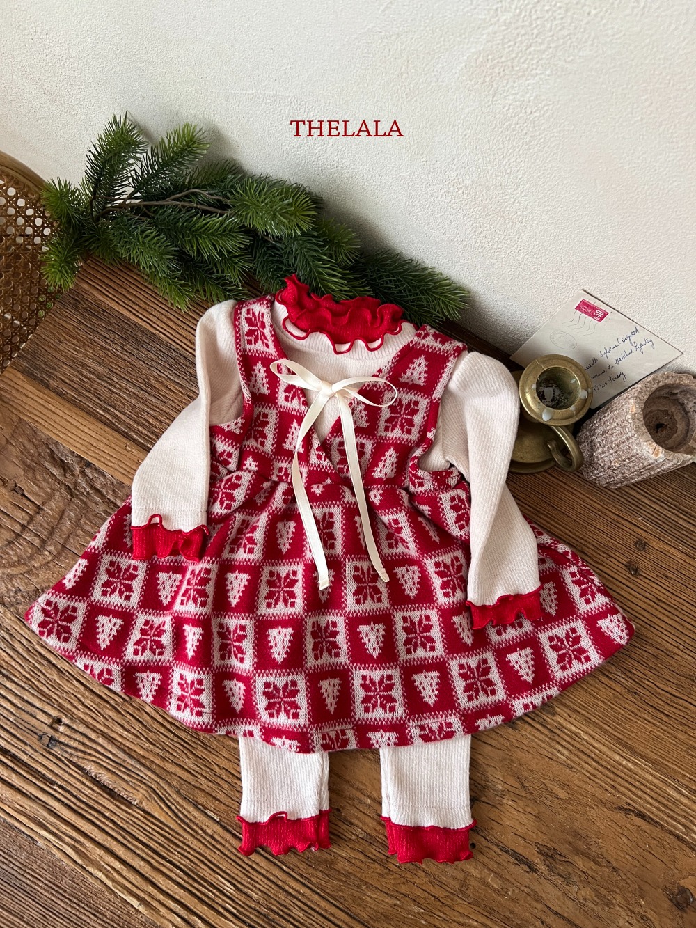 thelala38｜ (1y-6y) 撞色層次捲邊內搭褲