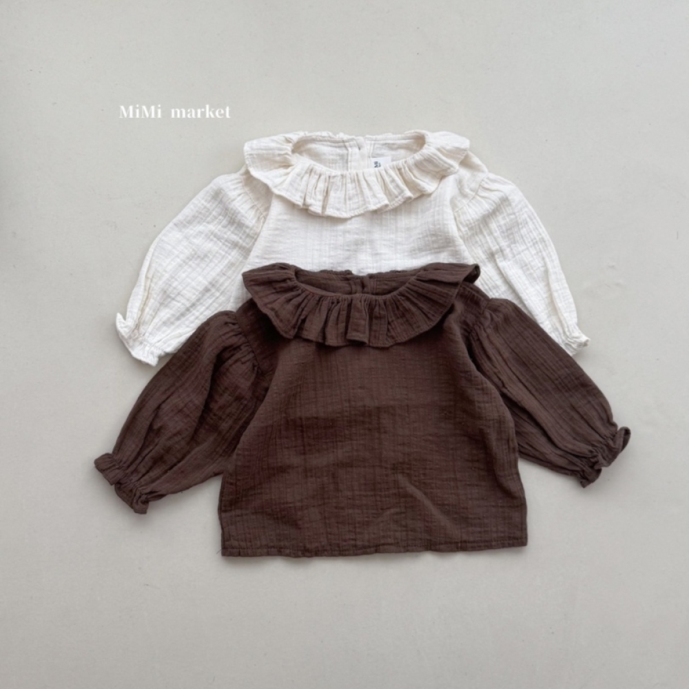 mimi market19 (65-85cm)  荷葉領上衣