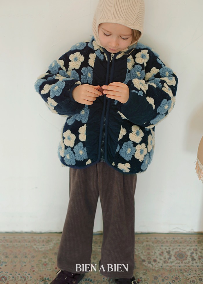 Bien A Bien03｜(90cm-130cm-mom) 提花針織拉鍊外套