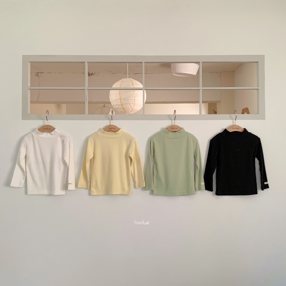 Fondue 34｜(65cm-120cm)  素色中領內搭上衣