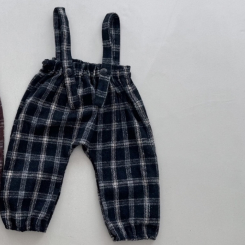 mimi market12 (65-85cm) 格紋吊帶長褲6