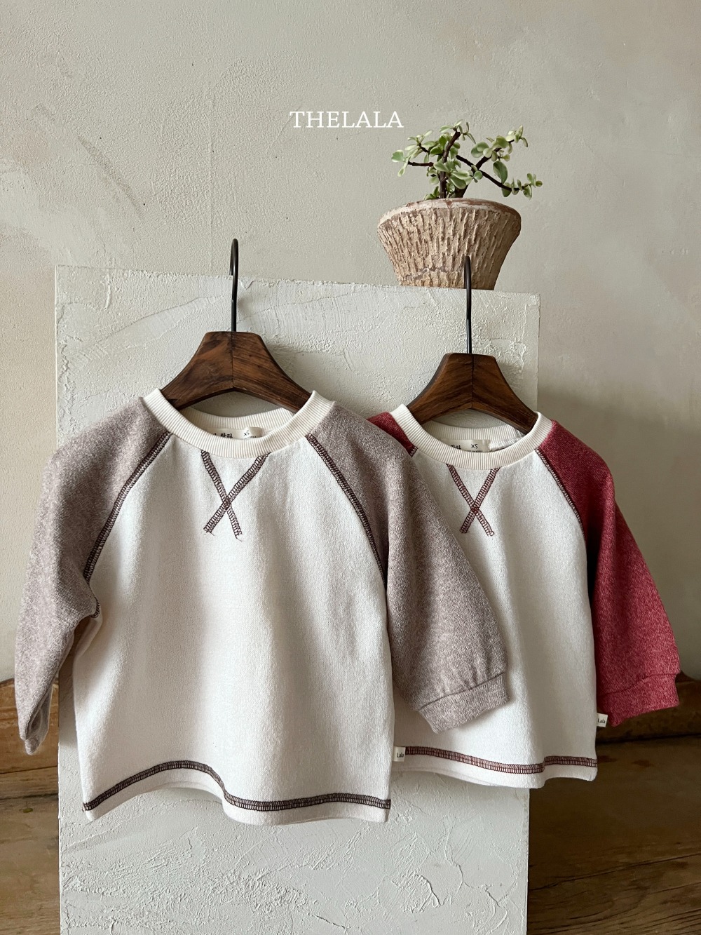 thelala42｜ (1y-6y) 拼色休閒上衣