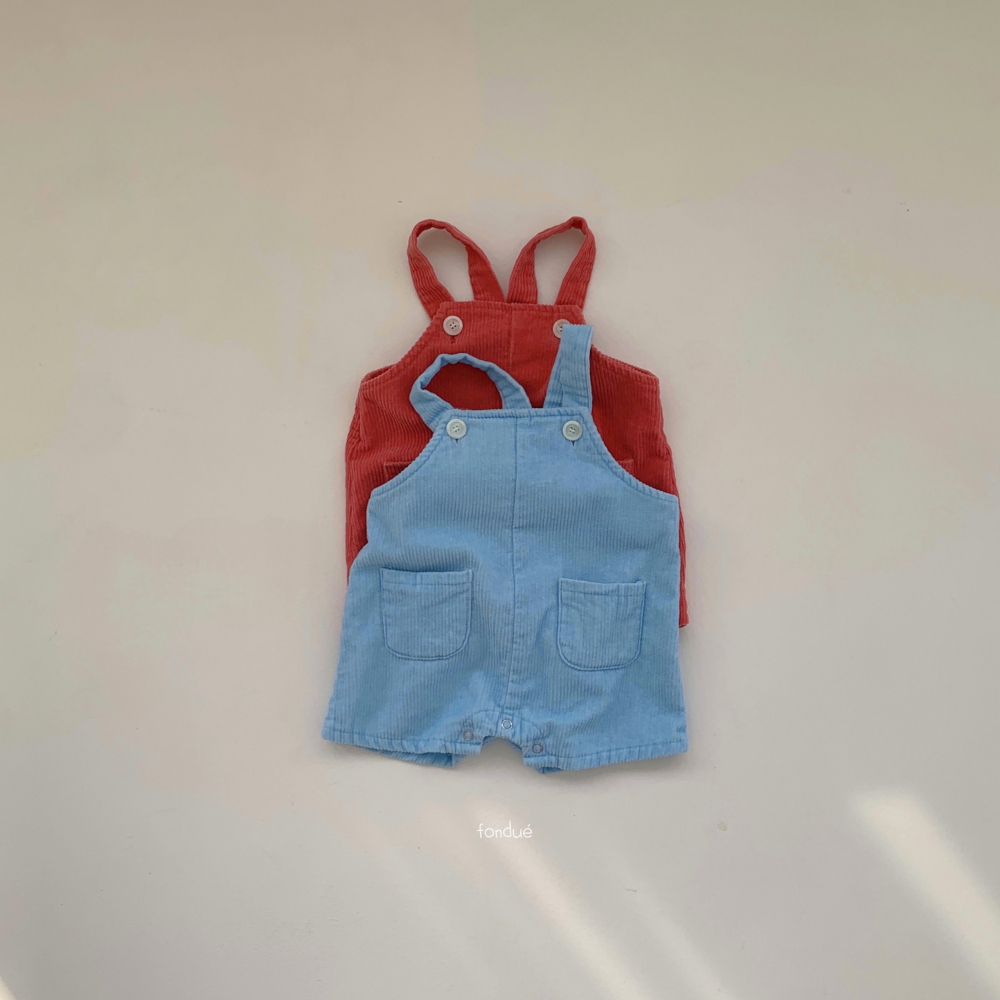 Fondue 21｜(65cm-75cm)  素色絨毛吊帶褲