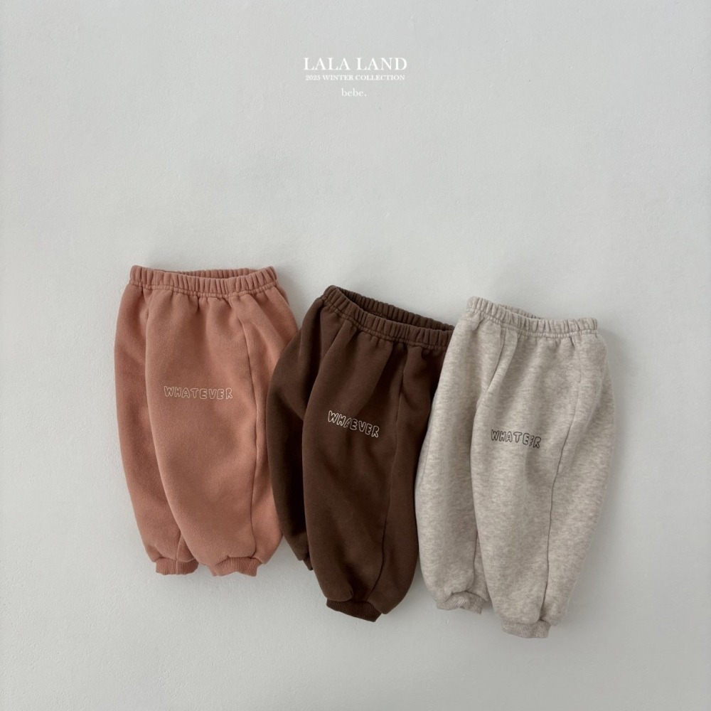 lala land20｜(60cm-83cm) 3色印花刷毛束口褲