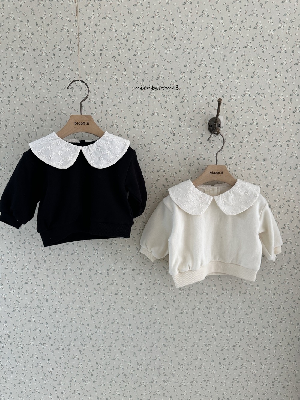 Bloom.b45｜(3m-24m/85cm-125cm) 花瓣領上衣