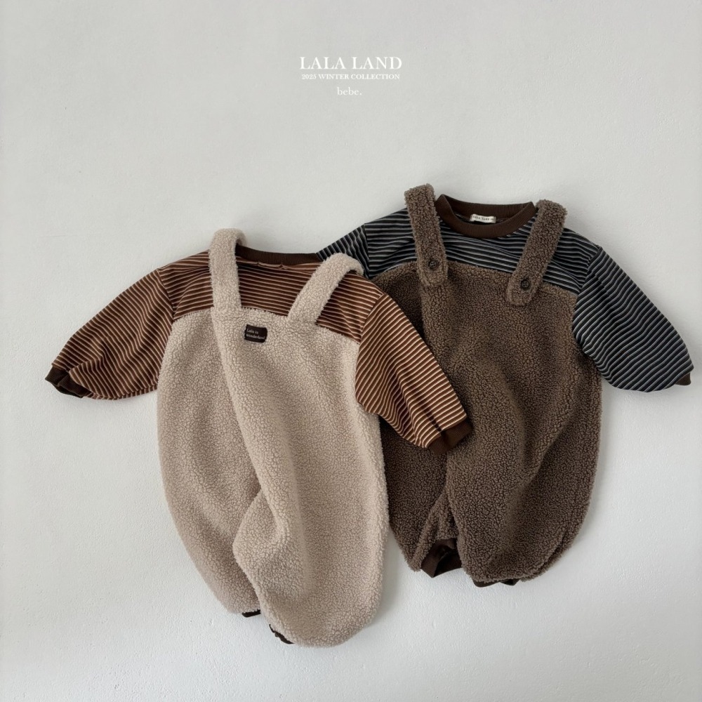 lala land12｜(60cm-83cm) 2色刷毛吊帶褲