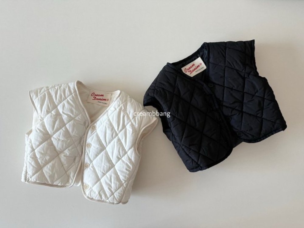 BANANAJ28｜(83-127cm)  菱格絎縫線馬甲背心