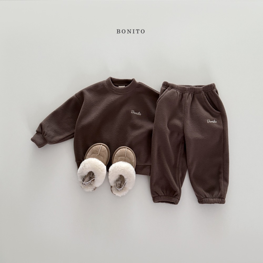 Bonito47|(75cm-125cm) logo刷絨休閒套裝17