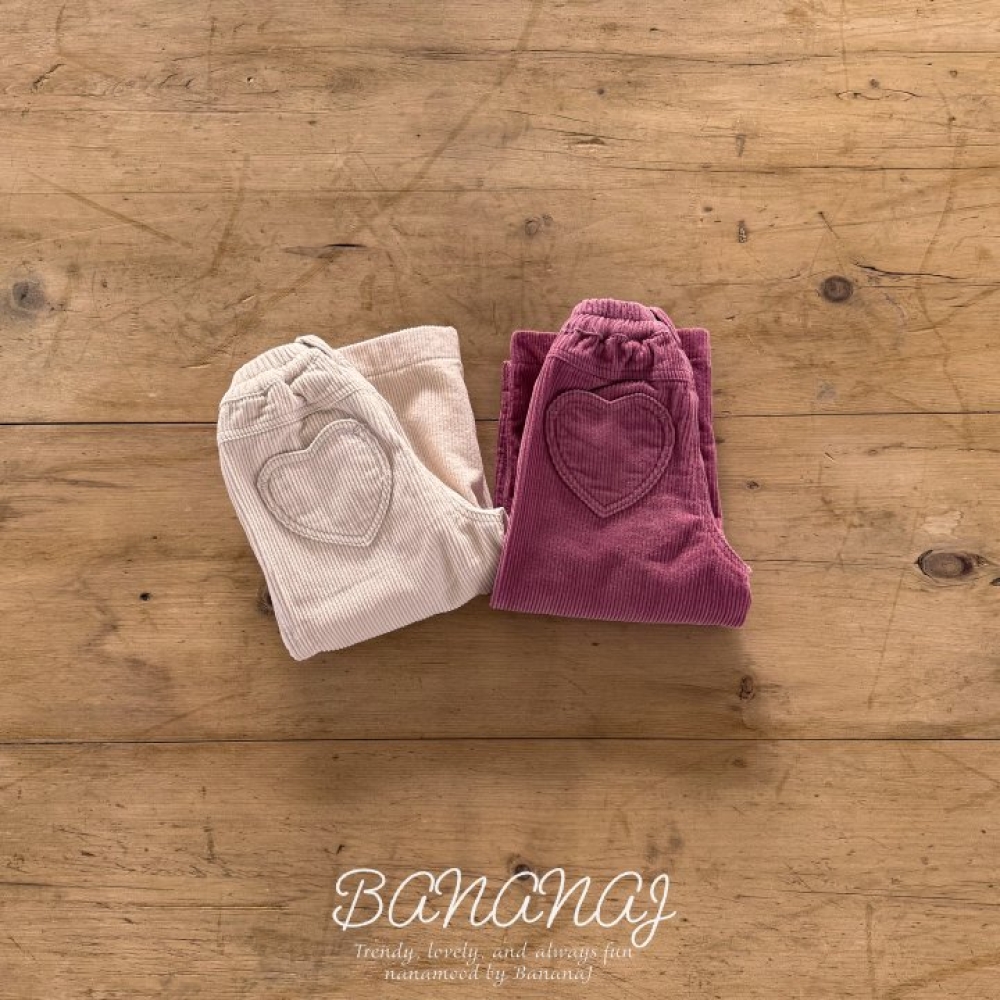 BANANAJ56｜(83-127cm)  小愛心燈芯絨長褲