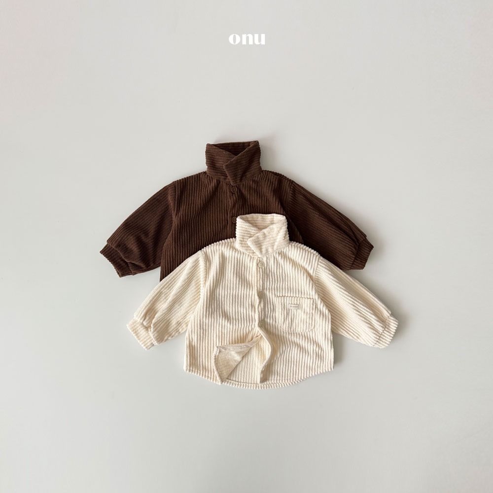onu 32｜(70cm-115cm) 簡約燈芯絨襯衫夾克