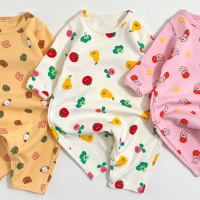 Oottbebe80｜(0m-12m) 可愛小圖休閒包屁裝