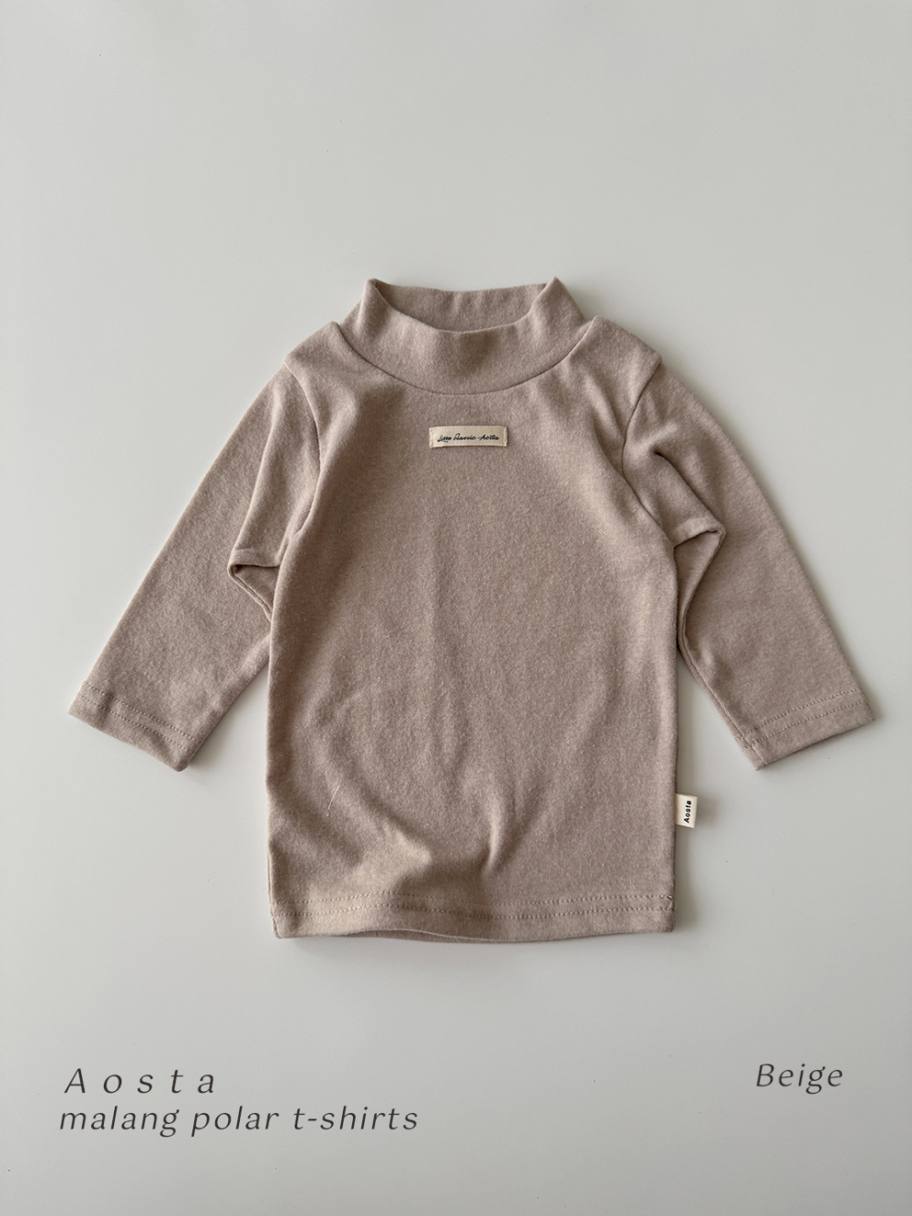 AOSTA56|(6m-5y) 小標中高領上衣4