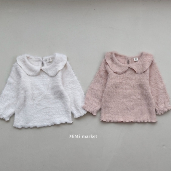 mimi market14 (65-85cm)  絨毛木耳邊上衣