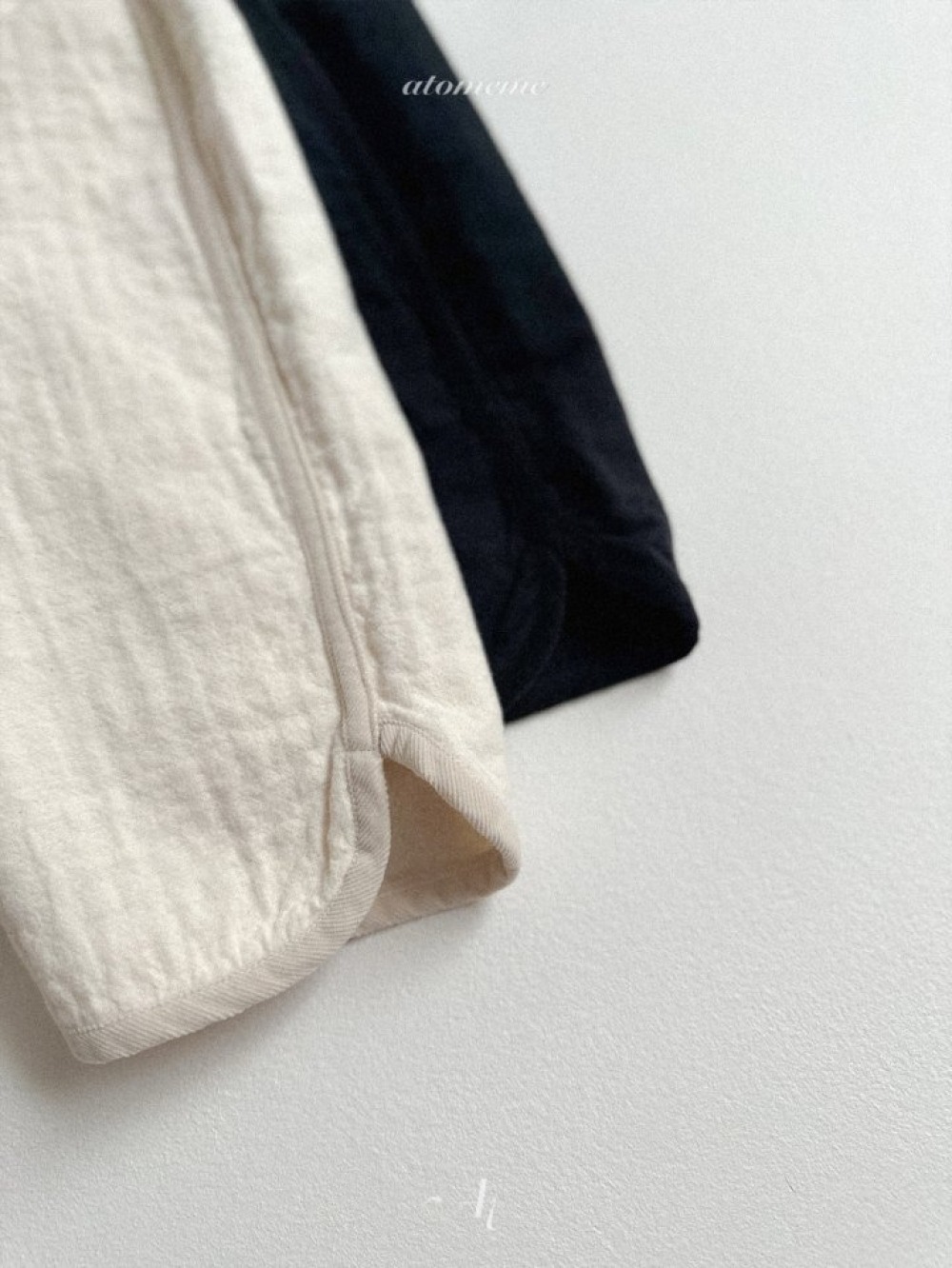 Atomeme36｜(70cm-110cm) 撞色圓弧邊長褲