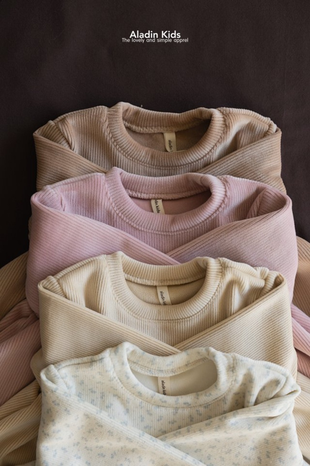 ALADIN05｜(75cm-114cm) 絲絨素面/碎花抓皺上衣