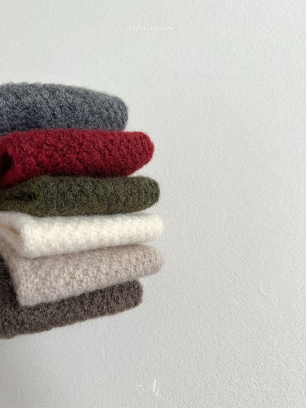 Atomeme43｜(70cm-110cm) 針織綁帶髮帶