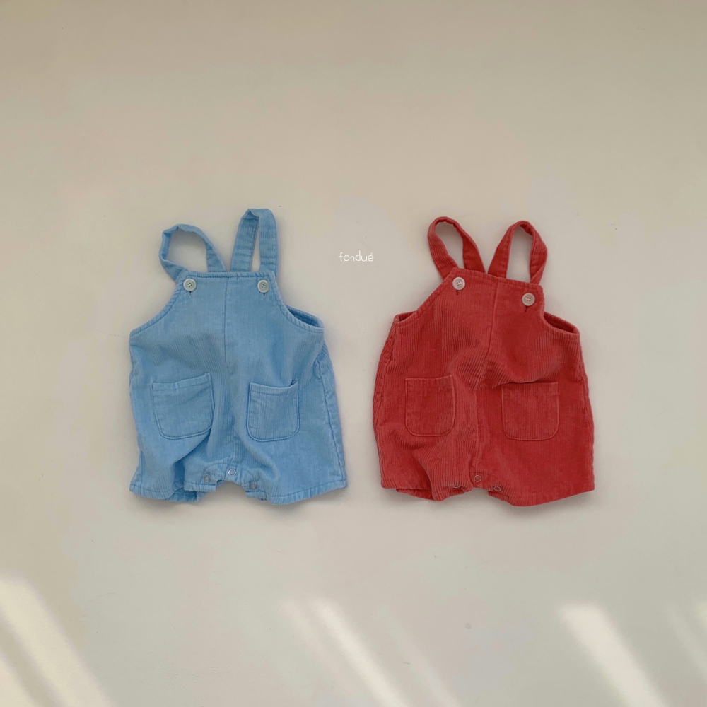 Fondue 21｜(65cm-75cm)  素色絨毛吊帶褲