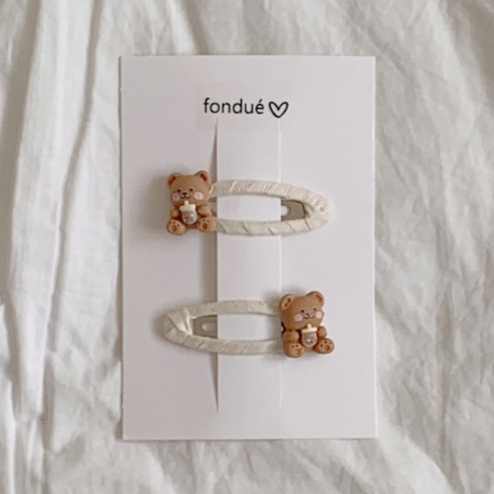 Fondue 44｜(Free)  熊熊髮夾