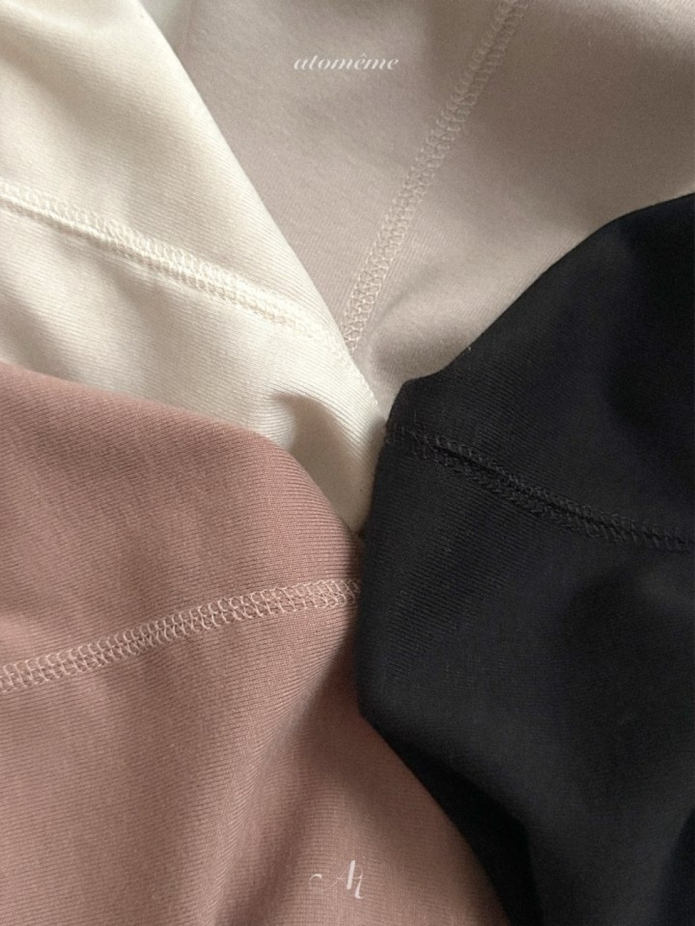 Atomeme01｜(70cm-110cm) 壓線素面上衣