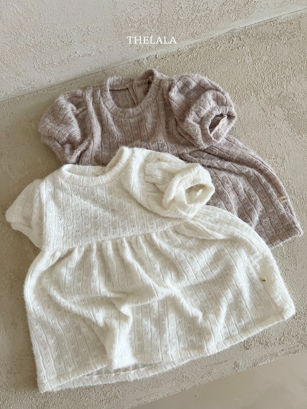 thelala66｜ (1y-6y) 毛呢坑條洋裝