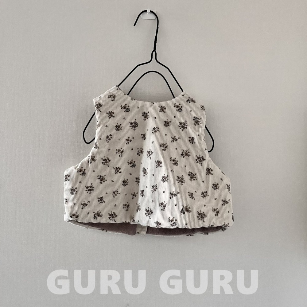 GURU GURU15｜(6m-24m) 4色燈芯絨刷毛背心