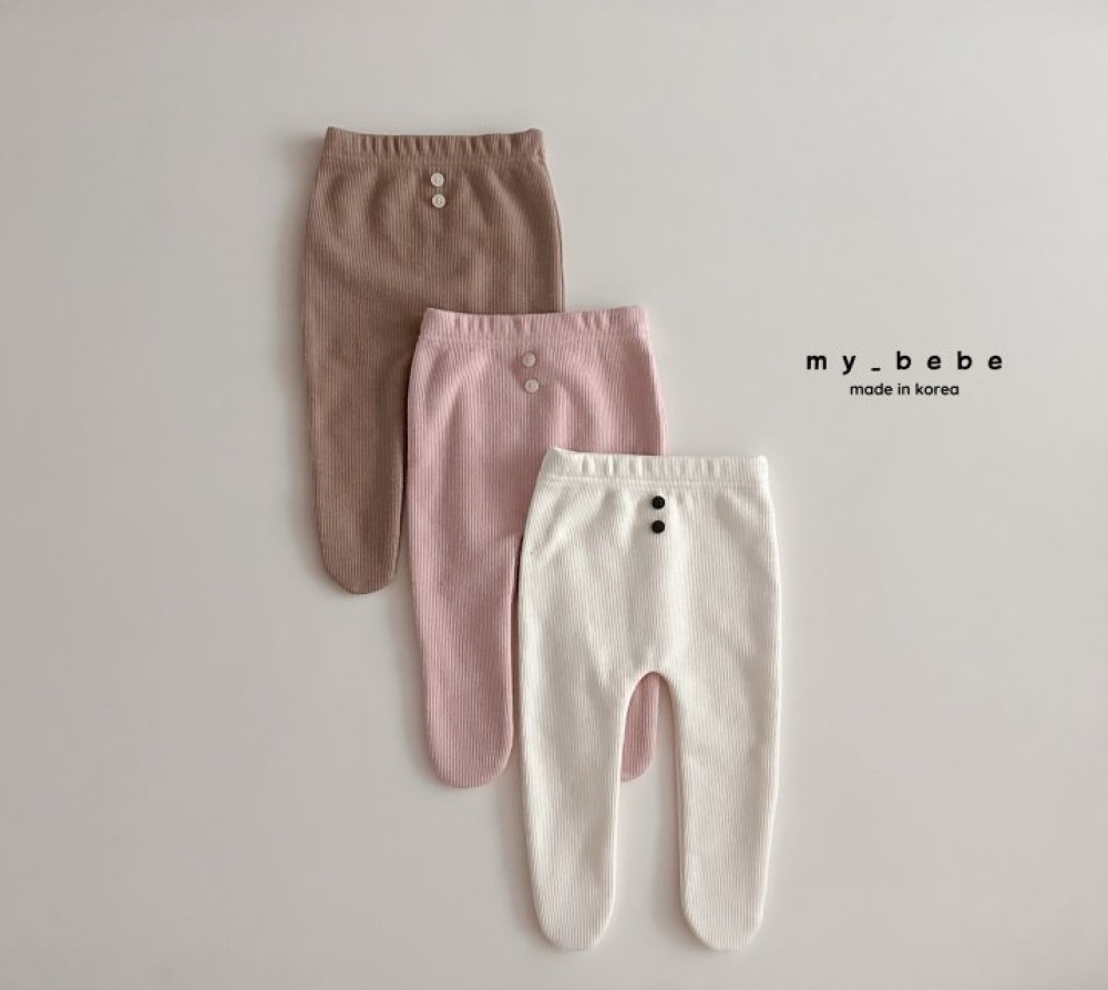 my_bebe26｜(-6m-12m-) 素面內刷毛褲襪