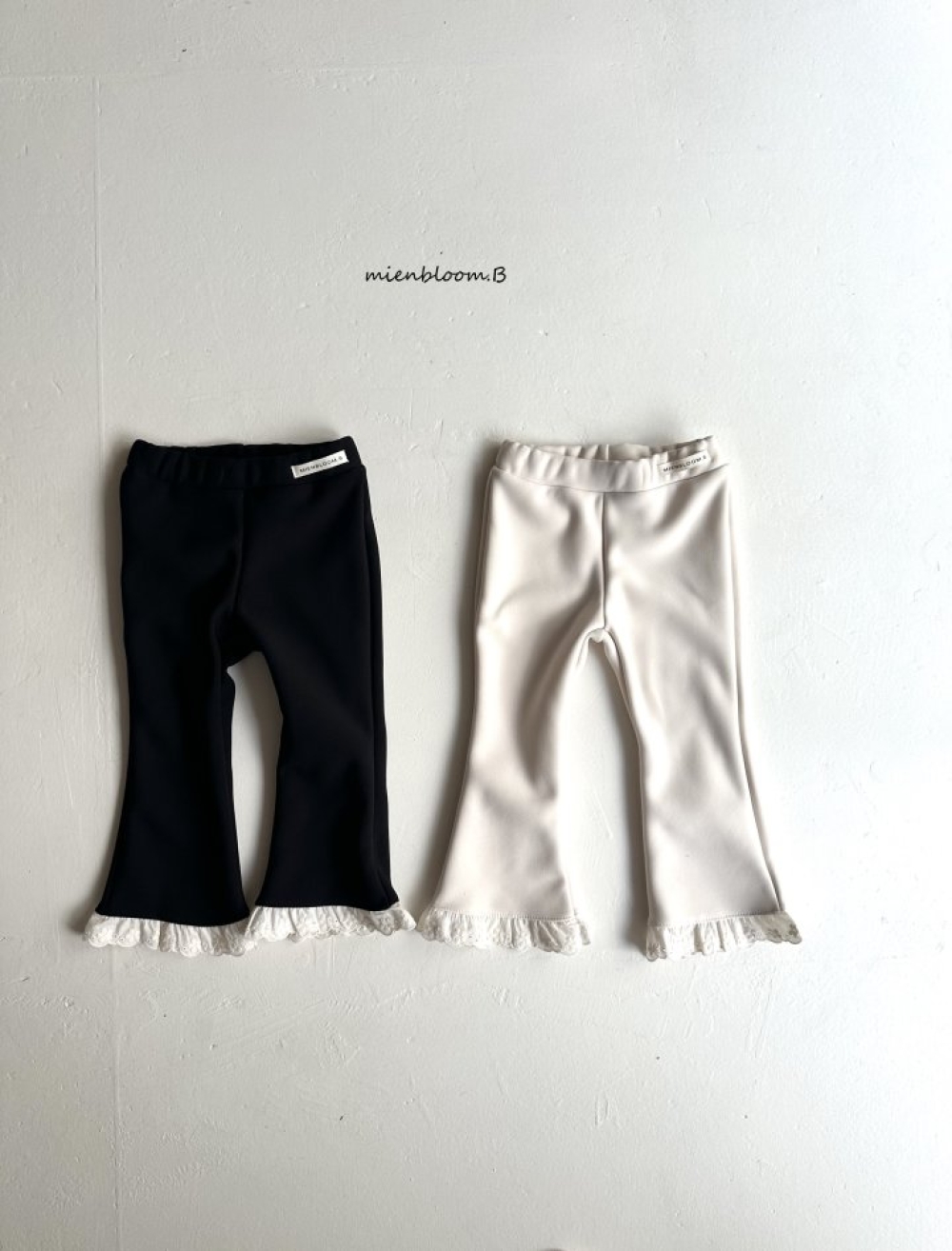 Bloom.b37｜(0m-24m/85cm-125cm) 蕾絲邊喇叭褲