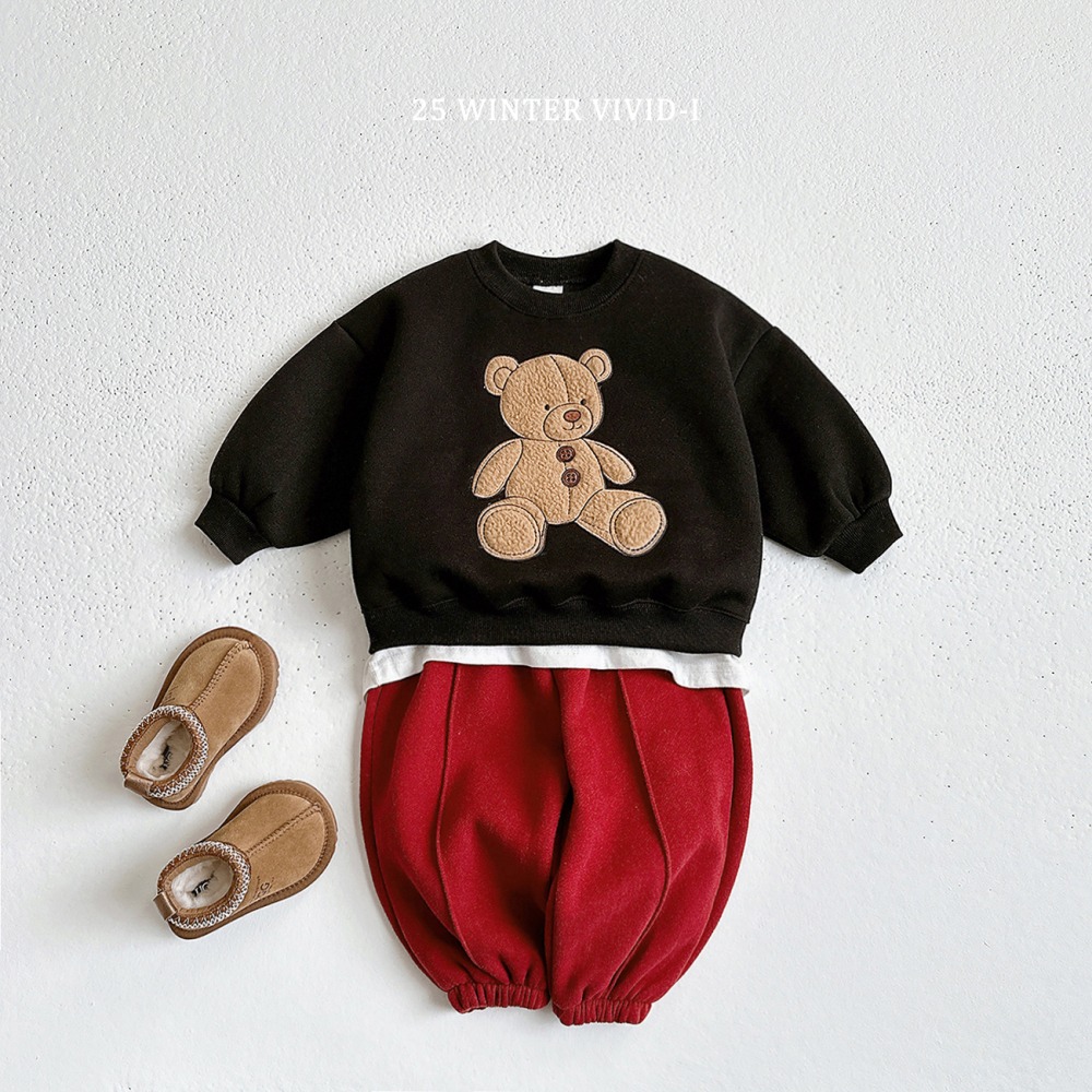 vivid05|(78cm-125cm) 素面褶撊縮口褲8