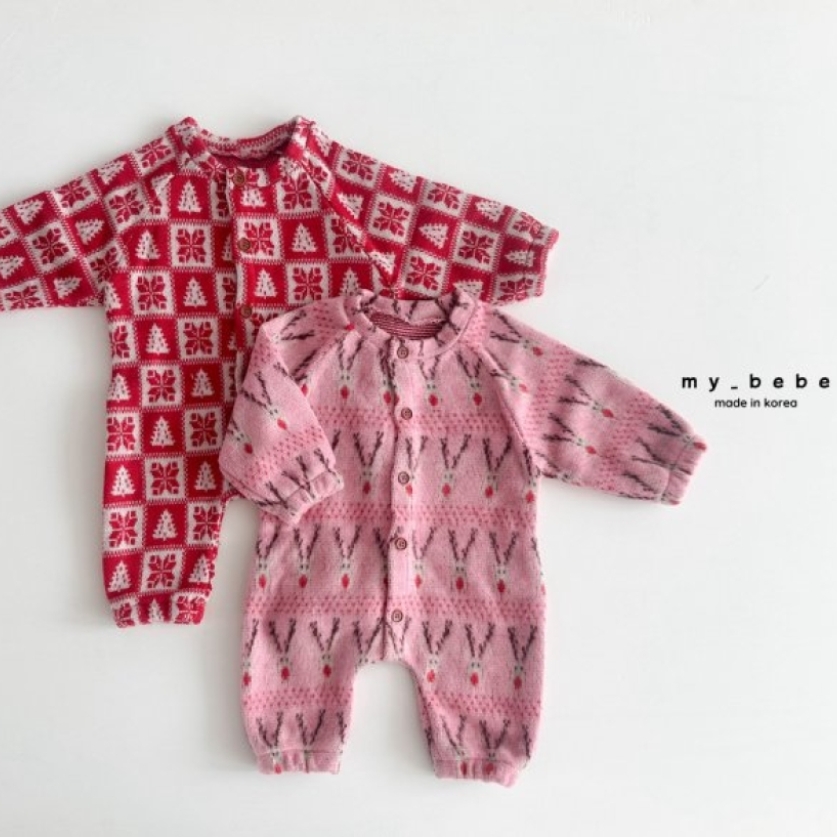 my_bebe54｜(-6m-18m-)  甜美長袖包屁服