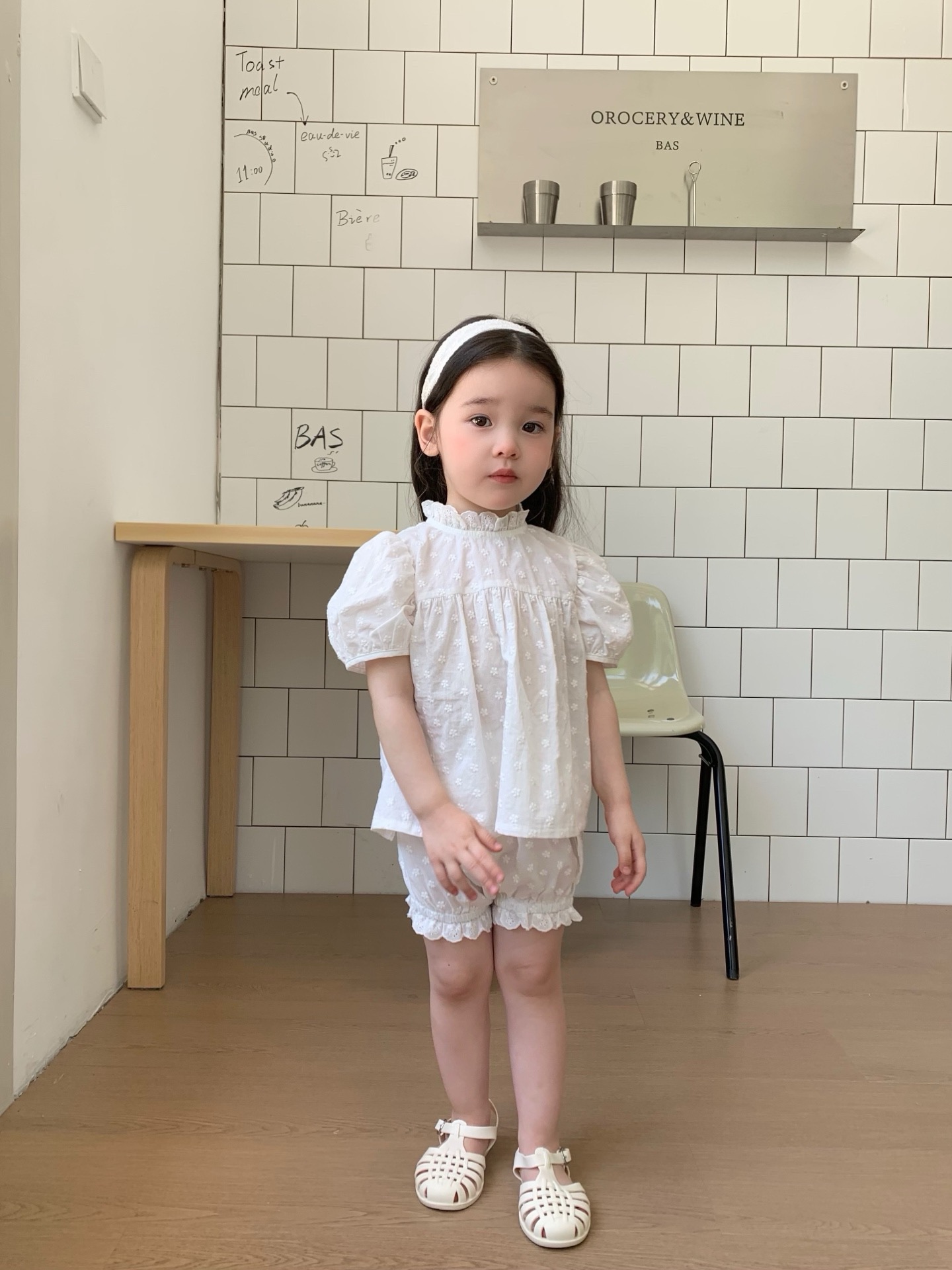 JE40｜(80-120cm) 刺繡小花套裝