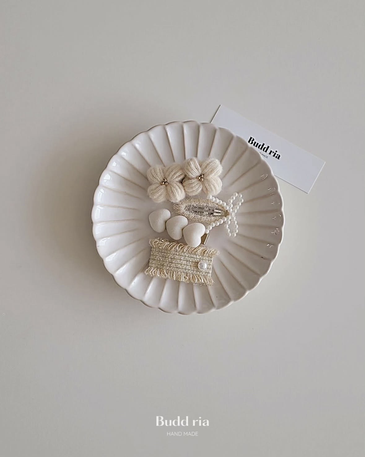 Budd ria 韓國純手工髮夾 四入組