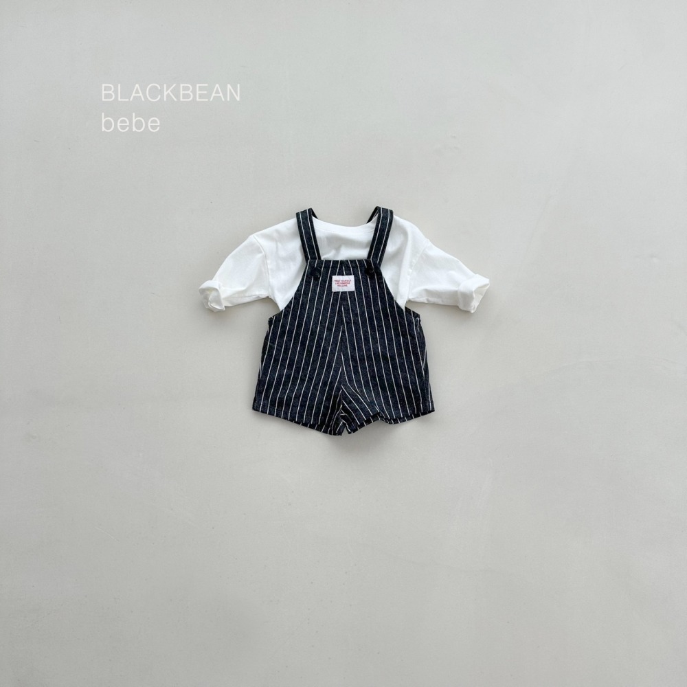 BLACK BEAN08｜(3m-18m) 線條吊帶套裝