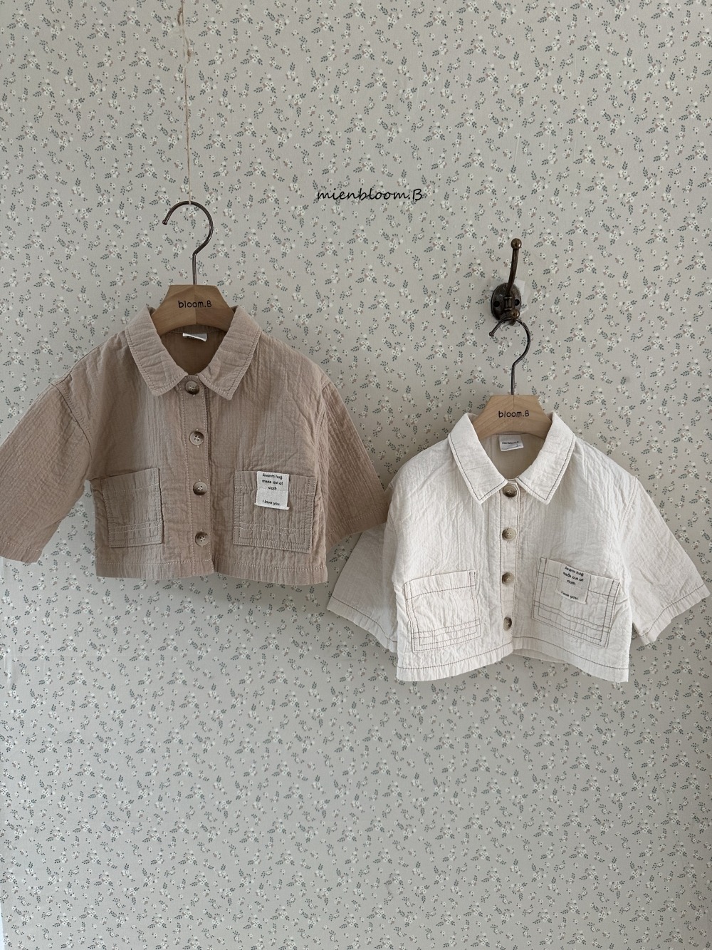 Bloom.b43｜(3m-24m/85cm-125cm) 縫線雙口袋夾克