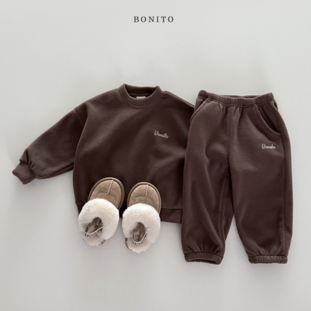 Bonito47|(75cm-125cm) logo刷絨休閒套裝15
