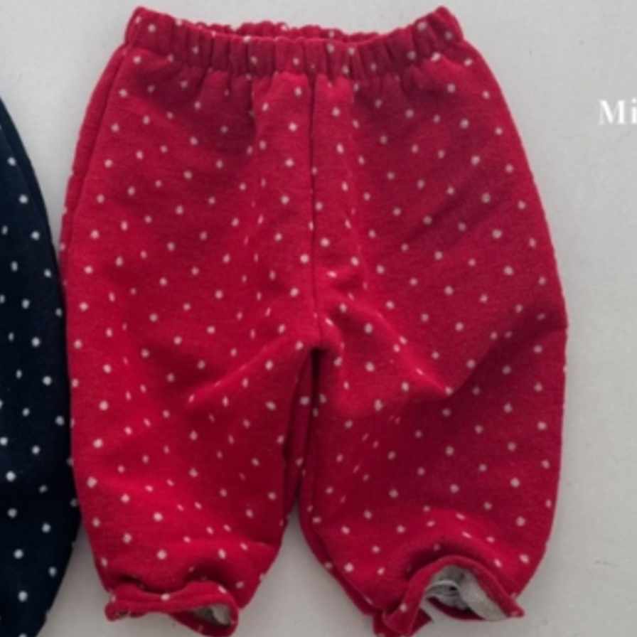 mimi market23 (65-85cm) 點點絨毛縮腳褲6
