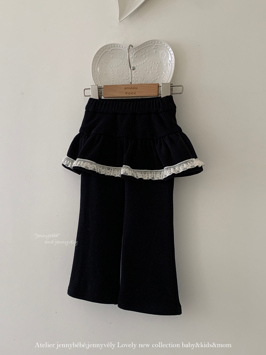 JE 653｜(80-110cm)  花邊褲裙喇叭褲