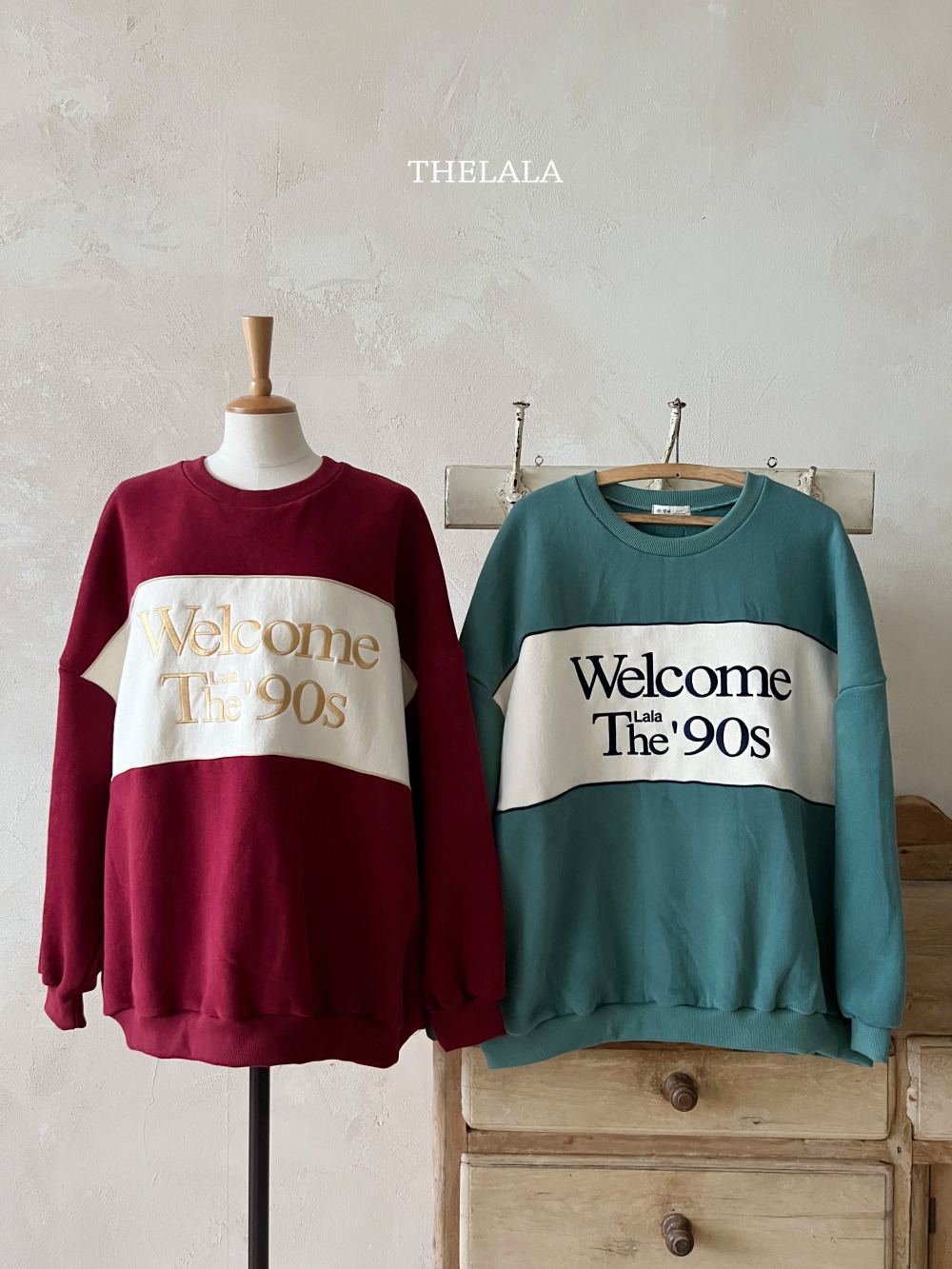 thelala29｜ (1y-6y-mom) 英字撞色上衣