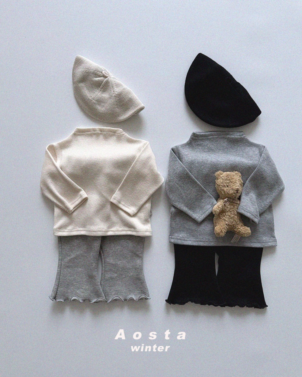 AOSTA47|(6m-5y) 素面立領羅紋上衣23